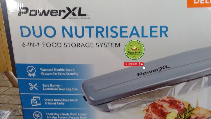 PowerXL Duo NutriSealer hand vacuum sealer: freshness and taste