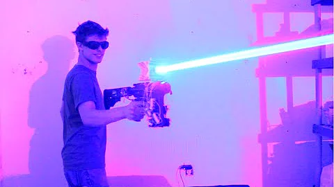 My Homemade 40W LASER SHOTGUN!!!!!