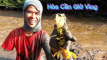 MỘT NGÀY BẮT TÔM TÍCH VÀ MÒ CÁ NGÁT ĐẦY MAY MẮN | HÒA CẦN GIỜ VLOG