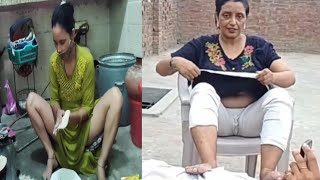 desi husband wife vlog cute couple | desi village family vlogs | house wife work | Kiran Siyal Vlogs