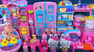 11 Minutes Satisfying with Unboxing Hello Kitty Kitchen Appliances ＆ Laundry Toy Set Review | ASMR