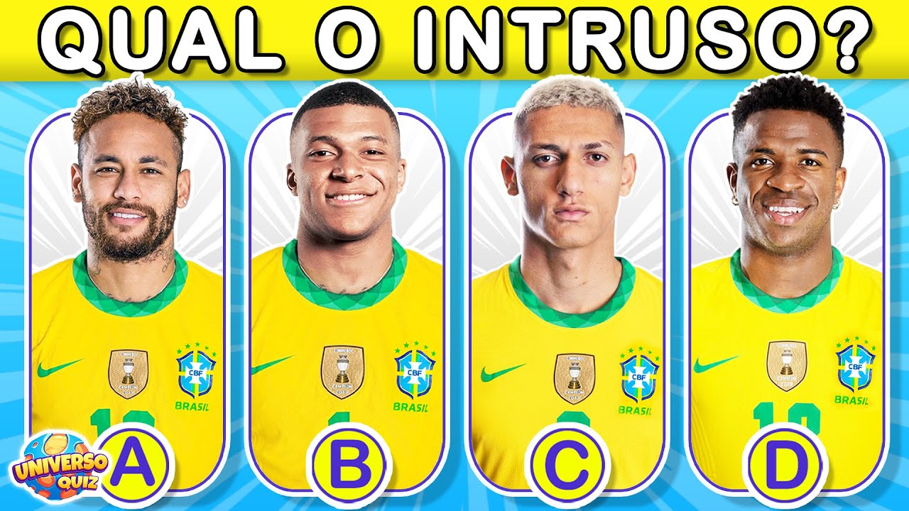 QUIZ DE FUTEBOL, ADIVINHE O JOGADOR ERRADO