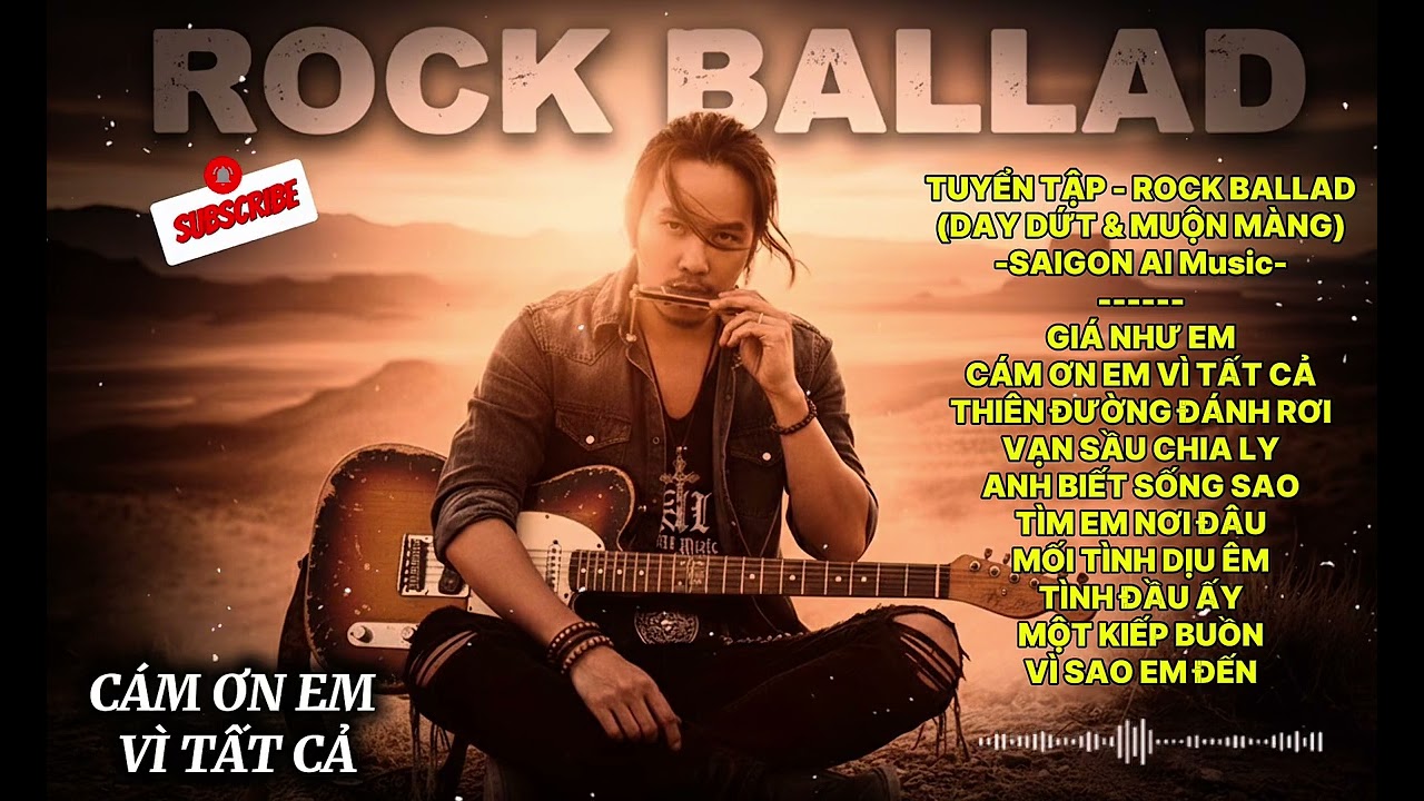 TUYỂN TẬP Rock Ballad - DAY DỨT & MUỘN MÀNG | Những Bản Nhạc Buồn Chạm Đến Ký Ức