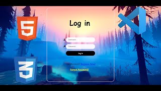 MAKING A MODERN TRANSPARENT LOGIN PAGE!