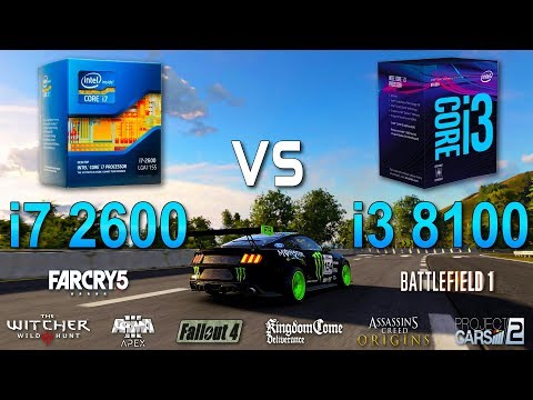 i7 2600 vs i3 8100 Test in 8 Games