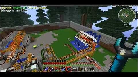 FTB Sapling Powered Buildcraft Biofuel Power Plant Part 1
