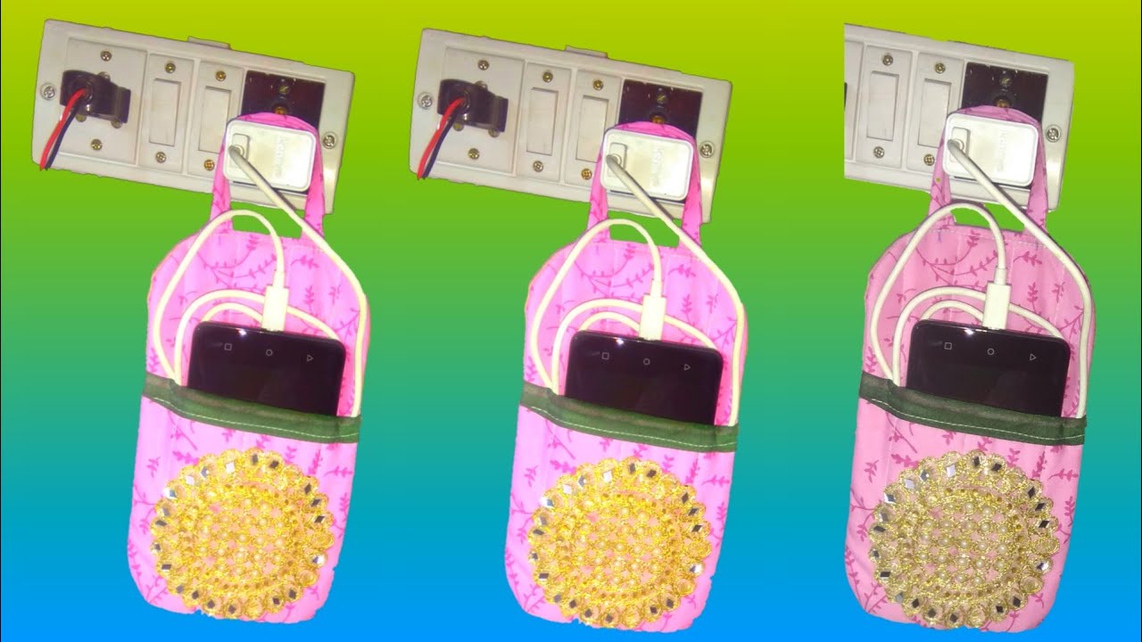 Diy Cell Phone Charger Holder Mobile Charging Stand Free Pattern