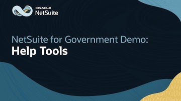 Using On-Screen Help Tools in Oracle NetSuite for Government