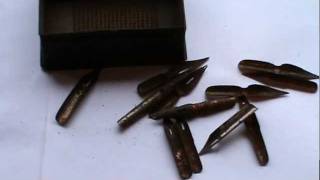 Dip Pen Nibs Old Vintage 14 in Total with old Box