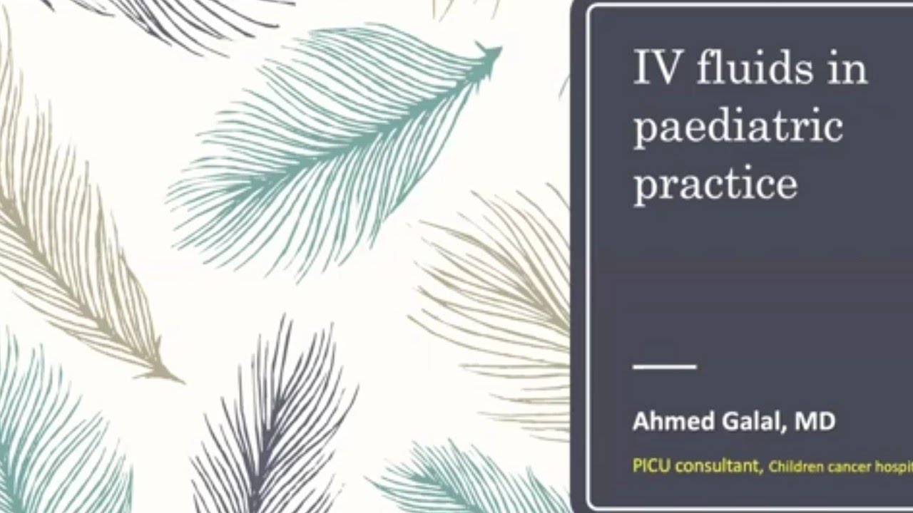 I.V fluids part 4 (case presentation) Dr Ahmed Galal