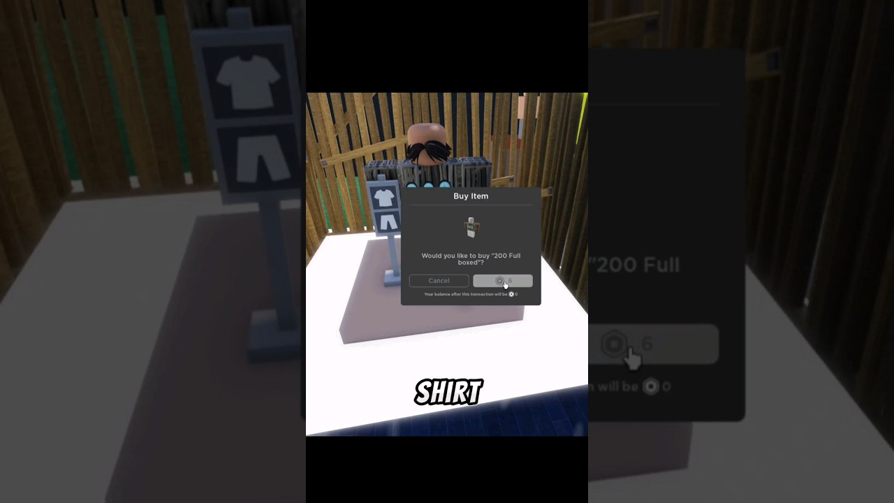 Can you buy shirts in game? 🤑 