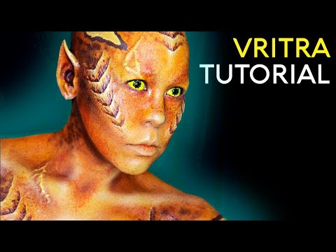 Alien FX Prosthetic Makeup Tutorial | Scifi Fantasy Creature | Vritra