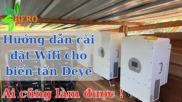 Hướng dẫn cài đặt Wifi cho biến tần Deye