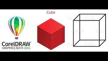 3D cube in CorelDraw  by two way // #IDA