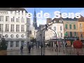 Ville de sens 4k driving french region