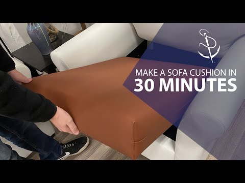 Video: How To Sew A Sofa Cushion In Half An Hour