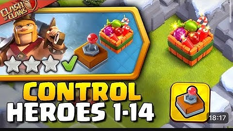 Easily 3 Star Controllable Heroes Challenges 1-14 (Clash of Clans