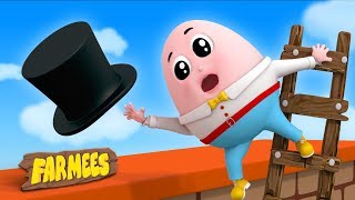 humpty dumpty sat on a wall nursery rhymes kids songs baby rhymes by farmees s02e246