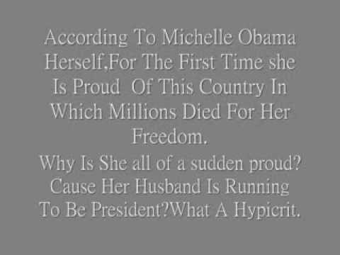 Michelle Obama All Of A Sudden Proud Of The USA?