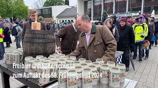 Freibier und Einzug zum Auftakt des 58. Frühlingsfest München 2024 am 19.04.2024