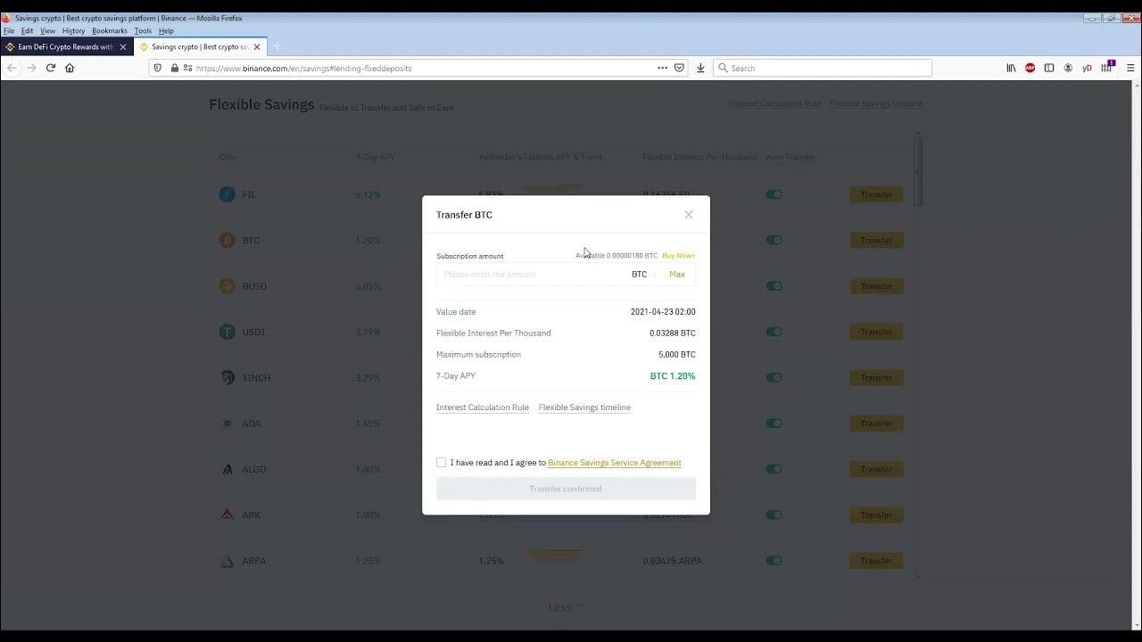 Binance Earn Flexible Savings and Locked Staking YouTube