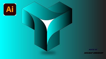 Design A 3D Modern Logo In Adobe Illustrator Tutorial For Beginner.
