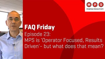 MPS FAQ Friday #23: MPS is 