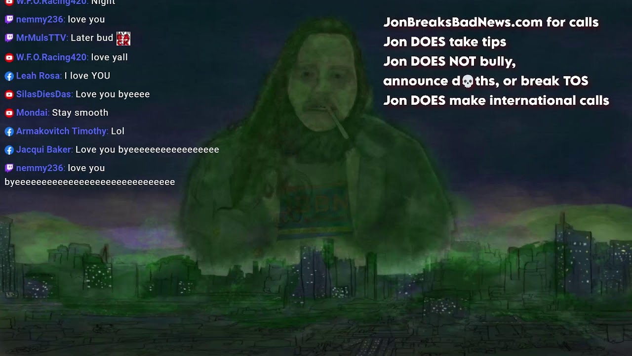 The Jon Breaks Bad News Show Ep 106 YouTube