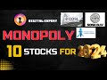 Best monopoly stocks 2024  high potential monopoly stocks to buy now  long term investment