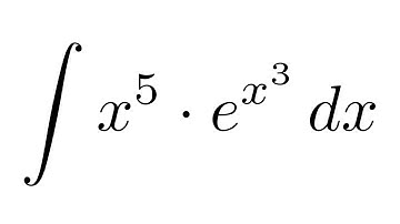 Integral of (x^5)*e^(x^3) (substitution + by parts)