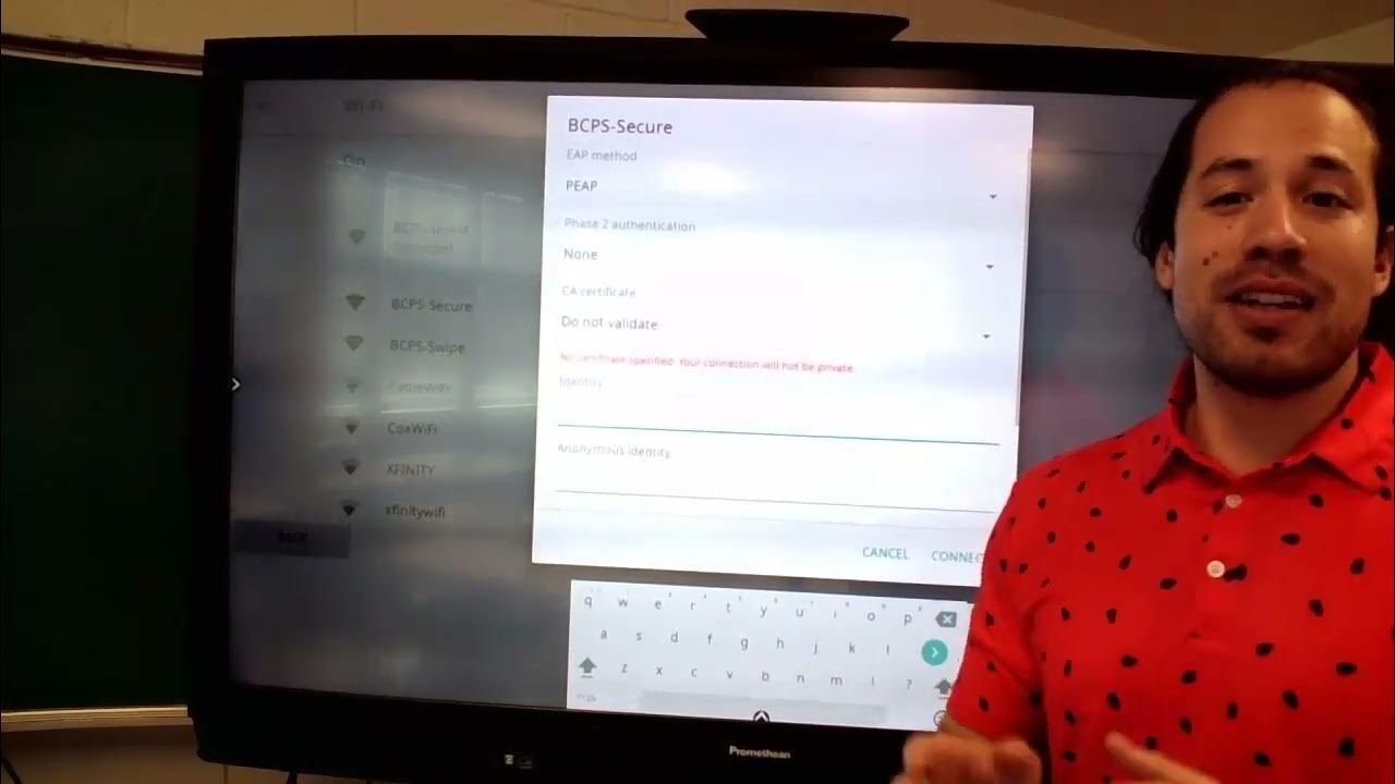 Promethean Board Connecting your Board to WiFi YouTube