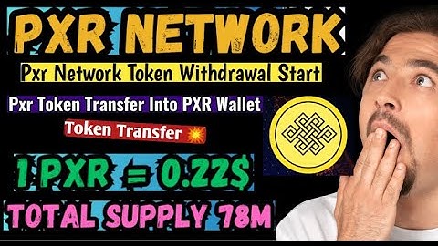 PXR Network Withdraw Start | PXR Coin Transfer to PXR Wallet | PXR Buy Sell Start | Listing Soon |