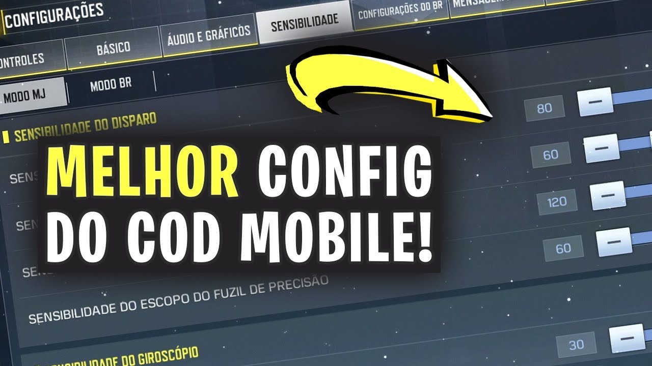 MELHOR CONFIGURAÃ‡ÃƒO E SENSIBILIDADE DO COD MOBILE! - 