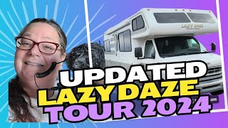 2000 Lazy Daze Motorhome Tour! New family member. Best window covers
