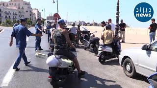 مصالح الأمن بالجزائر العاصمة تشنّ حملة ضدّ أصحاب الدراجات النّارية