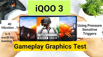 iQOO 3 BGMI gameplay using pressure sensitive triggers snapdragon 865 🔥🔥🔥
