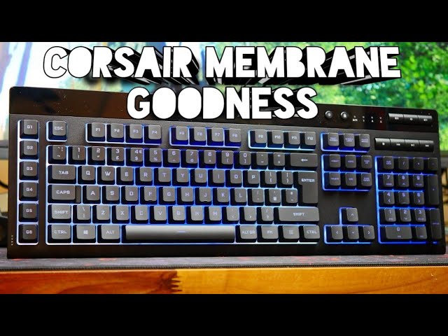 Corsair K55 PRO RGB Gaming-Tastatur – Mit 6 Makrotasten, IP42 Spritzwassergeschützt, Inkl. Handballenauflage – Für PC & Mac