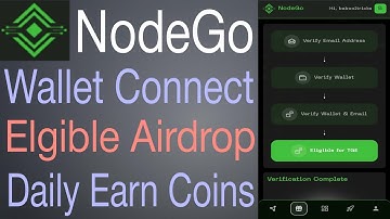 NodeGo Wallet Connect Process Elgible Airdrop | Daily Earn Coins In Telugu