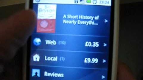 HTC Magic Shopsavvy barcode scanner