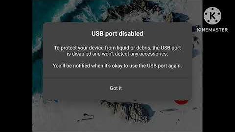 Fix USB Port disabled to protect your device from liquid or debris, the USB port is disabled error