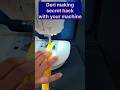 Dori making hack with your sewing machine#diy #fashion #sewingtips #shorts