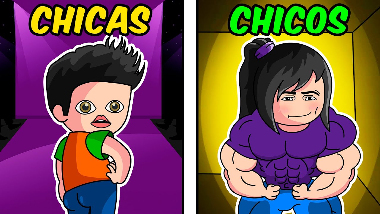 JUEGOS DE CHICAS VS CHICOS DE ROBLOX 😱 | PROBÉ LOS JUEGOS MAS RAROS DE ROBLOX 🤨💀 | JONDRES GC