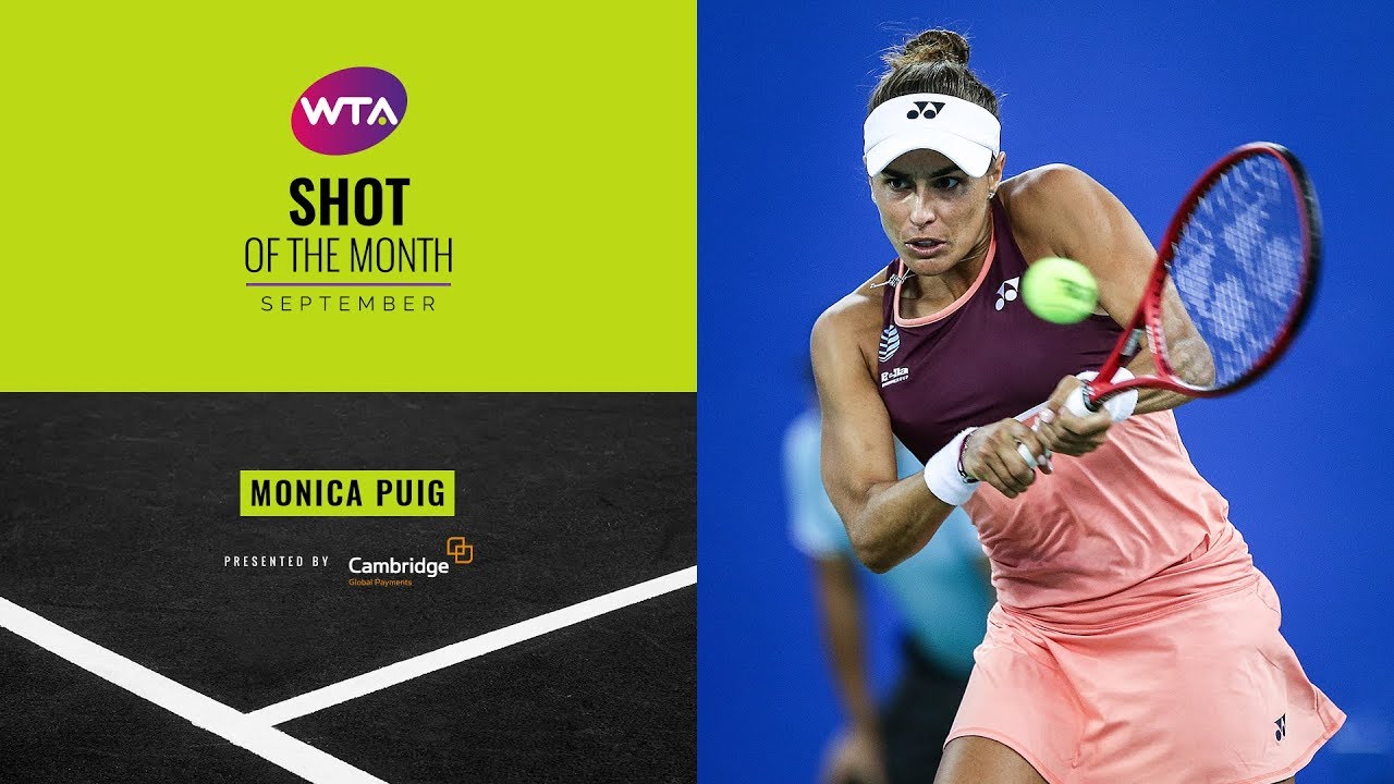 Monica Puig Shot Of The Month September 19 Youtube