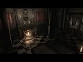 Resident Evil | Clock & Thunder Sound | Fireplace | Dining Room | ASMR Ambience