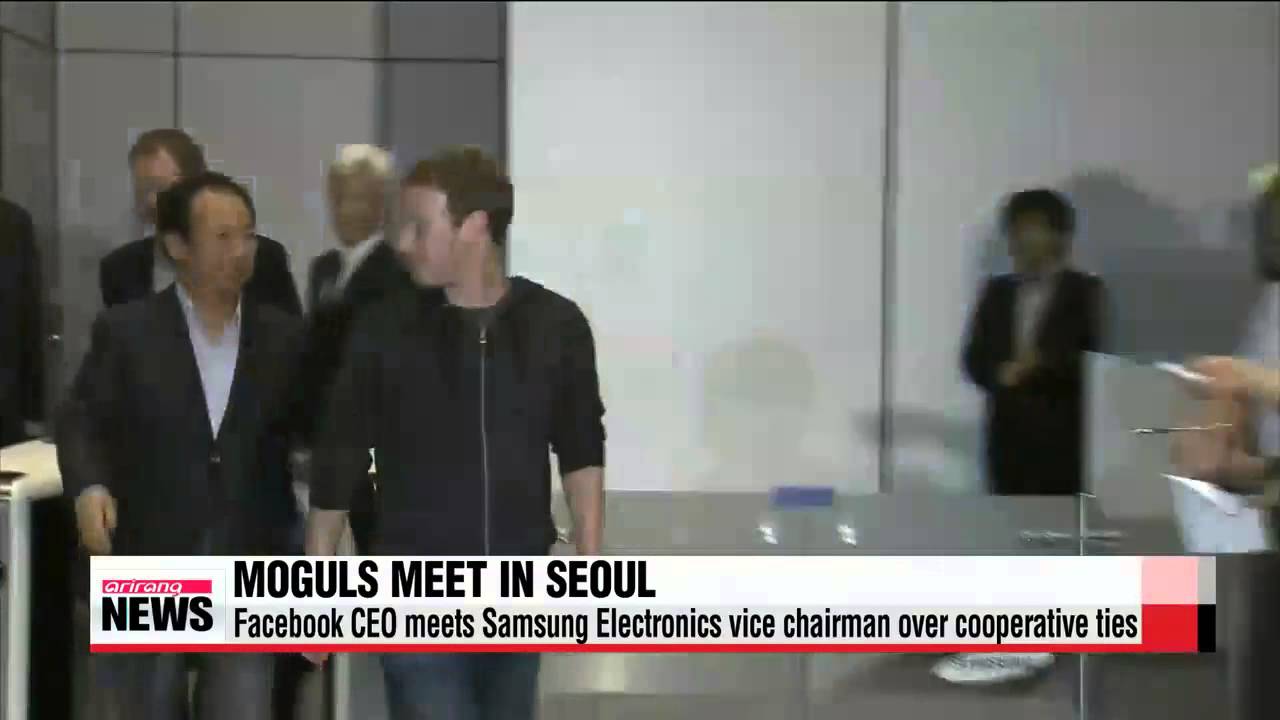 Facebook CEO Zuckerberg meets Samsung Electronics vice charman Lee Jae-yong in S