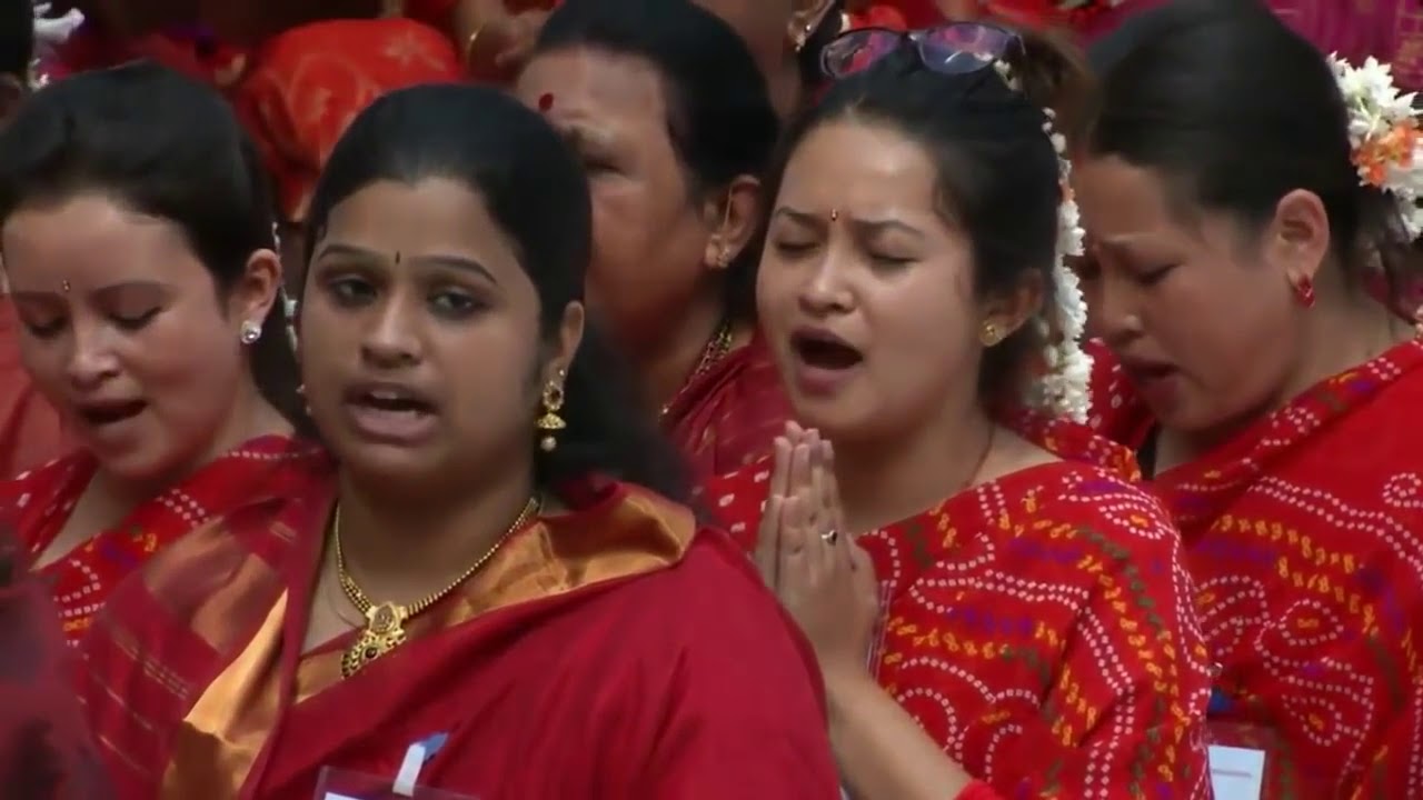 Rudram chanting by 12000 people Highest energy ever recored by scientistFrom Sathya Sai Unit