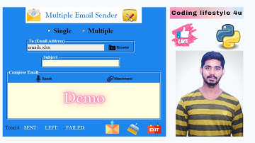 Create Your Own Email Sender App Using Python 😍 Demo