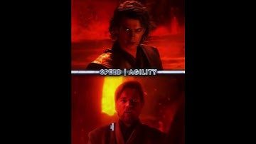 Anakin Skywalker (All Form) VS Obi Wan Kenobi (All Form) | #starwars #shorts