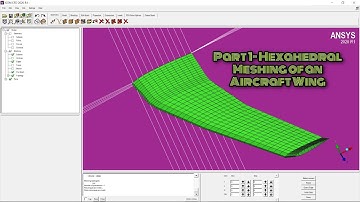 PART 1 - Hexahedral meshing for an Aircraft wing using ICEM CFD||Ansys Workbench||O grid Method