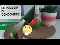 Diy incroyable  visage rajeunit  eclatant et rayonnant avec un seul ingredient concombre